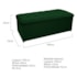 Kit Cabeceira e Calçadeira Copenhague 195 cm King Size Suede Verde AM Decor