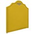 Kit Cabeceira e Calçadeira King Orlando P02 195 cm para cama Box Corano Amarelo - Amarena Móveis