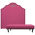 Kit Cabeceira e Calçadeira King Orlando P02 195 cm para cama Box Corano Pink - Amarena Móveis