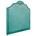 Kit Cabeceira e Calçadeira King Orlando P02 195 cm para cama Box Suede Azul Tiffany - Amarena Móveis
