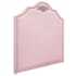 Kit Cabeceira e Calçadeira King Orlando P02 195 cm para cama Box Suede Rosa Bebê - Amarena Móveis