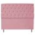 Kit Cabeceira e Calçadeira Liverpool 140 cm Casal Suede Rosa Bebê - Amarena Móveis