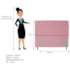 Kit Cabeceira e Calçadeira Liverpool 140 cm Casal Suede Rosa Bebê - Amarena Móveis