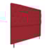 Kit Cabeceira e Calçadeira Liverpool 140 cm Casal Suede Vermelho - Amarena Móveis