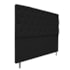 Kit Cabeceira e Calçadeira Liverpool 160 cm Queen Size Suede Preto - Amarena Móveis
