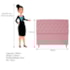 Kit Cabeceira e Calçadeira Liverpool 160 cm Queen Size Suede Rosa Bebê - Amarena Móveis
