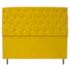 Kit Cabeceira e Calçadeira Liverpool 195 cm King Size Suede Amarelo - Amarena Móveis
