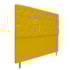 Kit Cabeceira e Calçadeira Liverpool 195 cm King Size Suede Amarelo - Amarena Móveis