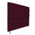 Kit Cabeceira e Calçadeira Liverpool 195 cm King Size Suede Bordô - Amarena Móveis