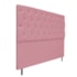 Kit Cabeceira e Calçadeira Liverpool 195 cm King Size Suede Rosa Bebê - Amarena Móveis