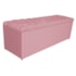 Kit Cabeceira e Calçadeira Liverpool 195 cm King Size Suede Rosa Bebê - Amarena Móveis