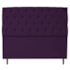 Kit Cabeceira e Calçadeira Liverpool 195 cm King Size Suede Roxo - Amarena Móveis