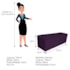 Kit Cabeceira e Calçadeira Liverpool 195 cm King Size Suede Roxo - Amarena Móveis