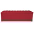 Kit Cabeceira e Calçadeira Liverpool 195 cm King Size Suede Vermelho - Amarena Móveis
