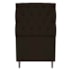Kit Cabeceira e Calçadeira Liverpool 90 cm Solteiro Suede Marrom - Amarena Móveis