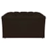 Kit Cabeceira e Calçadeira Liverpool 90 cm Solteiro Suede Marrom - Amarena Móveis