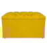 Kit Cabeceira e Calçadeira Liverpool 90 cm Solteiro Suede Amarelo - Amarena Móveis
