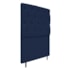 Kit Cabeceira e Calçadeira Liverpool 90 cm Solteiro Suede Azul Marinho - Amarena Móveis