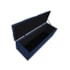 Kit Cabeceira e Calçadeira Liverpool 90 cm Solteiro Suede Azul Marinho - Amarena Móveis