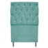 Kit Cabeceira e Calçadeira Liverpool 90 cm Solteiro Suede Azul Tiffany - Amarena Móveis