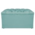 Kit Cabeceira e Calçadeira Liverpool 90 cm Solteiro Suede Azul Tiffany - Amarena Móveis