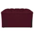 Kit Cabeceira e Calçadeira Liverpool 90 cm Solteiro Suede Bordô - Amarena Móveis