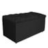 Kit Cabeceira e Calçadeira Liverpool 90 cm Solteiro Suede Preto - Amarena Móveis