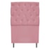 Kit Cabeceira e Calçadeira Liverpool 90 cm Solteiro Suede Rosa Bebê - Amarena Móveis