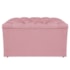Kit Cabeceira e Calçadeira Liverpool 90 cm Solteiro Suede Rosa Bebê - Amarena Móveis