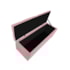 Kit Cabeceira e Calçadeira Liverpool 90 cm Solteiro Suede Rosa Bebê - Amarena Móveis