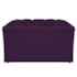 Kit Cabeceira e Calçadeira Liverpool 90 cm Solteiro Suede Roxo - Amarena Móveis