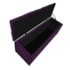 Kit Cabeceira e Calçadeira Liverpool 90 cm Solteiro Suede Roxo - Amarena Móveis