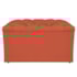 Kit Cabeceira e Calçadeira Liverpool 90 cm Solteiro Suede Terracota - Amarena Móveis