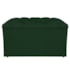 Kit Cabeceira e Calçadeira Liverpool 90 cm Solteiro Suede Verde - Amarena Móveis