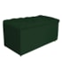 Kit Cabeceira e Calçadeira Liverpool 90 cm Solteiro Suede Verde - Amarena Móveis