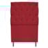 Kit Cabeceira e Calçadeira Liverpool 90 cm Solteiro Suede Vermelho - Amarena Móveis