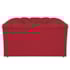 Kit Cabeceira e Calçadeira Liverpool 90 cm Solteiro Suede Vermelho - Amarena Móveis