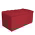 Kit Cabeceira e Calçadeira Liverpool 90 cm Solteiro Suede Vermelho - Amarena Móveis