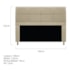 Kit Cabeceira e Calçadeira Munique 140 cm Casal Corano Bege AM Decor