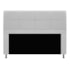 Kit Cabeceira e Calçadeira Munique 140 cm Casal Corano Branco AM Decor