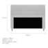 Kit Cabeceira e Calçadeira Munique 140 cm Casal Corano Branco AM Decor