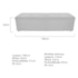 Kit Cabeceira e Calçadeira Munique 140 cm Casal Corano Branco AM Decor