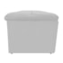Kit Cabeceira e Calçadeira Munique 140 cm Casal Corano Branco AM Decor