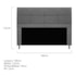 Kit Cabeceira e Calçadeira Munique 140 cm Casal Corano Cinza AM Decor