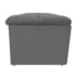 Kit Cabeceira e Calçadeira Munique 140 cm Casal Corano Cinza AM Decor