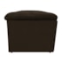 Kit Cabeceira e Calçadeira Munique 140 cm Casal Corano Marrom AM Decor