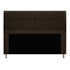 Kit Cabeceira e Calçadeira Munique 140 cm Casal Corano Marrom AM Decor