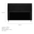Kit Cabeceira e Calçadeira Munique 140 cm Casal Corano Preto AM Decor