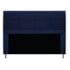 Kit Cabeceira e Calçadeira Munique 140 cm Casal Suede Azul Marinho AM Decor