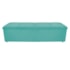 Kit Cabeceira e Calçadeira Munique 140 cm Casal Suede Azul Tiffany AM Decor